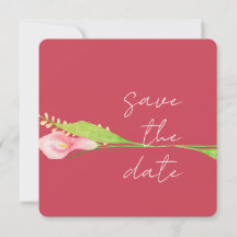 Annonce Élégante de Mise à Jour de Date de Lys de