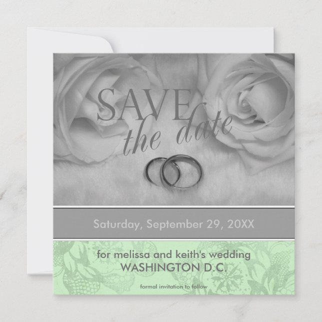 Invitation Annonces de sauvegarde de date (Devant)