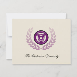 Invitation Annonces d'obtention du diplôme de l'Université Pu