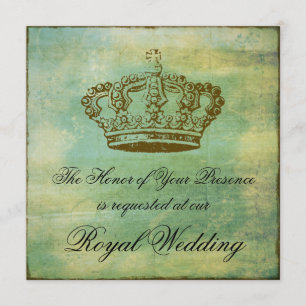 Invitation Annonces élégantes d'invitations de couronne
