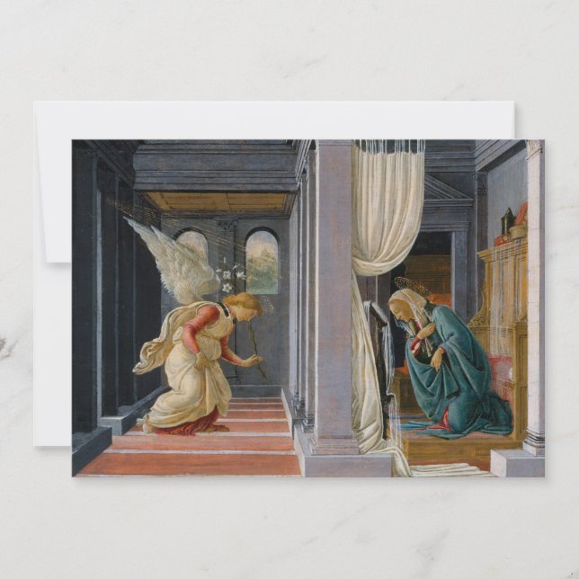 Invitation Annonciation par Sandro Botticelli (Devant)