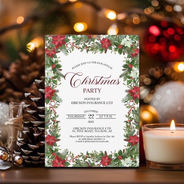 Invitation Annual Corporate Employees Christmas Party (Créateur téléchargé)