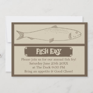 Invitation annuelle de friture de poissons