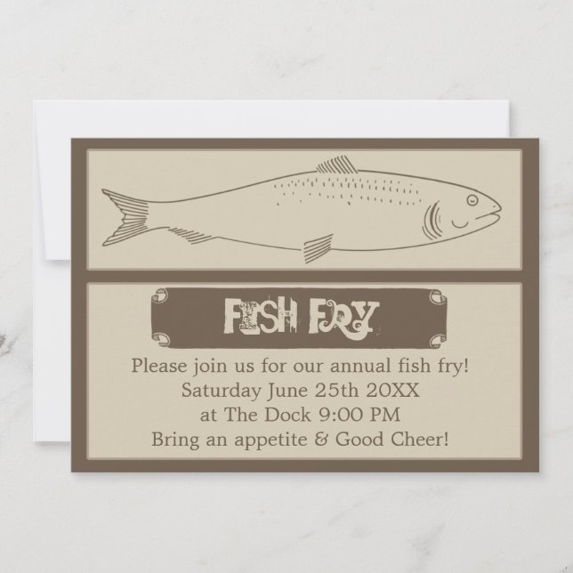 Invitation annuelle de l'alevin de poisson (Devant)