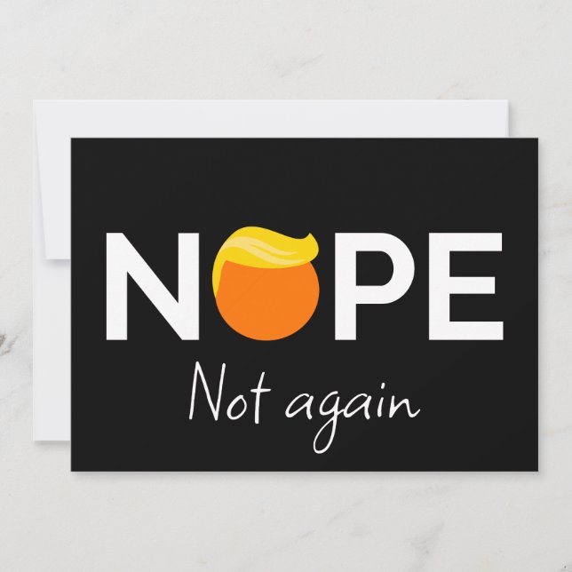 Invitation Anti-Trump - Non, pas encore moi (Devant)