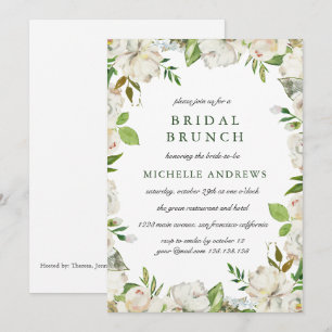 Invitation Antique Jardin Chic Mariage Brunch nuptial