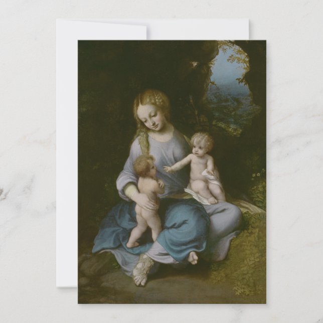 Invitation Antonio da Correggio - Vierge et Enfant avec  (Devant)
