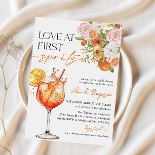 Invitation Aperol Spritz Aimer À Première Fête des mariées Sp