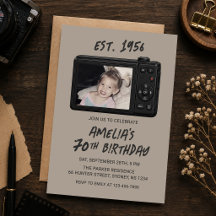 Appareil Photo Vintage Rétro 70e Anniversaire Phot