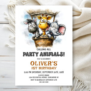 Invitation Appel à tous les fêtards - Fête d'anniversaire pou