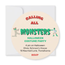 Appel à tous les monstres Fête d'Halloween