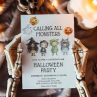 Appel à tous les monstres fête d'Halloween