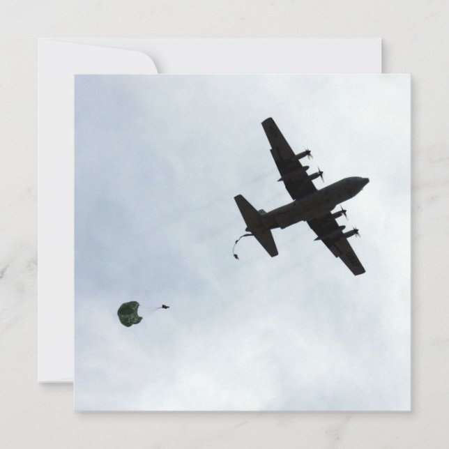 Invitation Appel Compas EC-130H pour parachute (Devant)