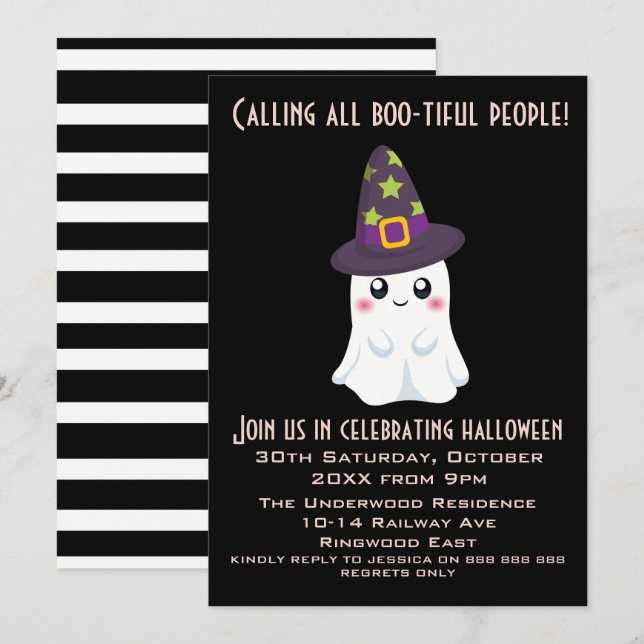 INVITATION APPELER TOUTES LES PERSONNES BOUTIFIÉES (Devant / Derrière)