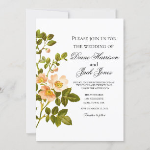 Invitation Apple Blossom Watercolor Mariage