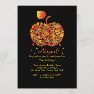 Invitation Apple d'automne