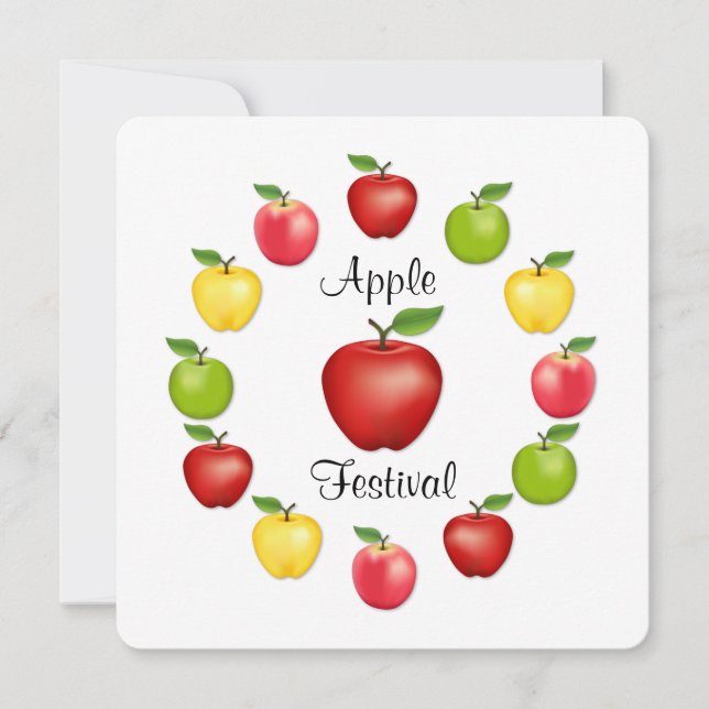 Invitation Apple Festival (Devant)
