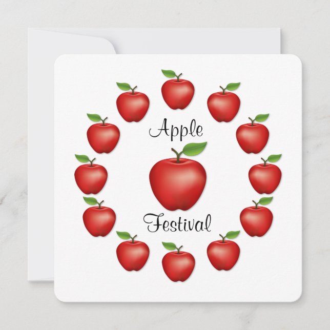 Invitation Apple Festival (Devant)