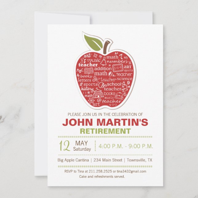 Invitation Apple Retirement (Devant)