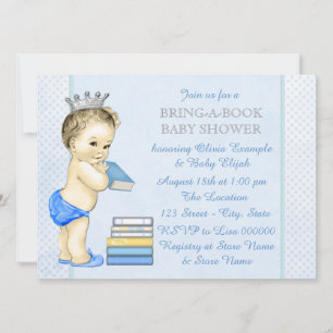 Invitation Apportez Un Baby shower De Livre