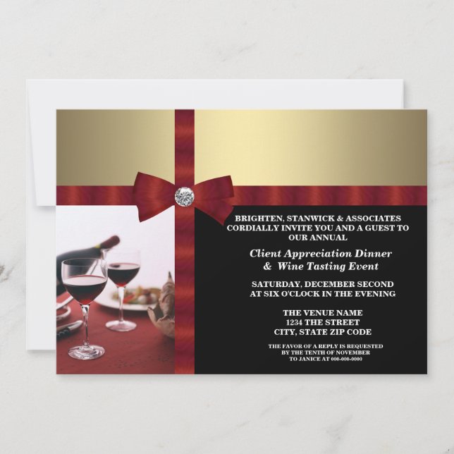 Invitation Appréciation du client d'événements d'entreprise (Devant)