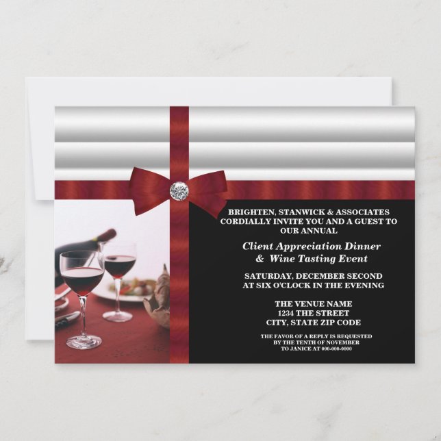 Invitation Appréciation du client d'événements d'entreprise (Devant)