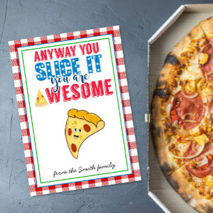 Invitation appréciation du professeur pizza cadeau enseignant