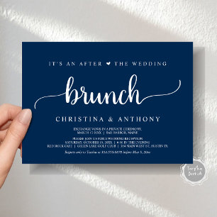 Invitation Après Le Brunch Mariage, Rustic Elopement Invitat