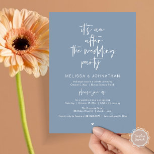 Invitation Après le mariage, Fête de Fuite Amoureuse