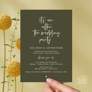 Invitation Après le mariage, Noir, Parti de l'Elopement
