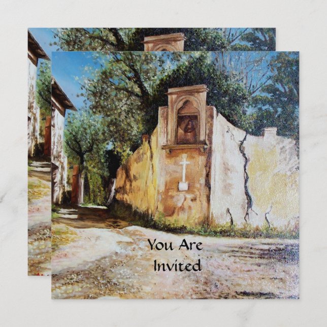 Invitation APRÈS-MIDI À RIMAGGIO / Vue Toscane (Devant / Derrière)