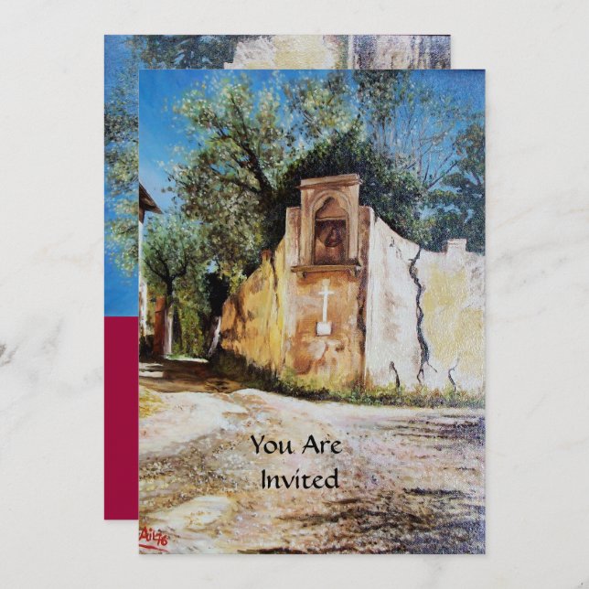 Invitation APRÈS-MIDI À RIMAGGIO / Vue Toscane (Devant / Derrière)