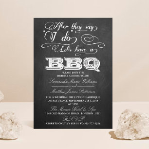 Invitation Après qu'ils disent oui, faisons un BBQ ! - Tablea