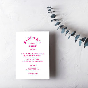 Invitation Après Ski Avec La Mariée Être Hot Rose Bachelorett
