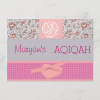 Aqiqah musulman de rose de bébé islamique