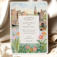 Aquarelle Amsterdam Holland Mariage