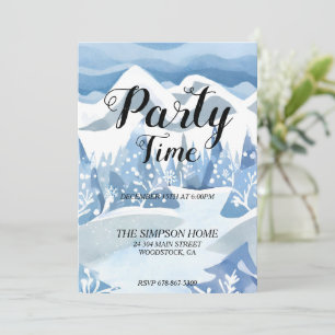 Invitation aquarelle au Pays des Merveilles d'Hive