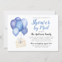 Aquarelle Baby shower par distance de courrier