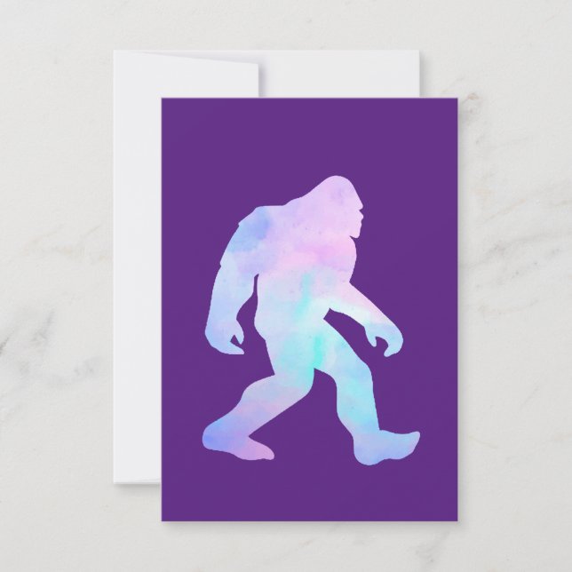 Invitation Aquarelle Bigfoot (Devant)
