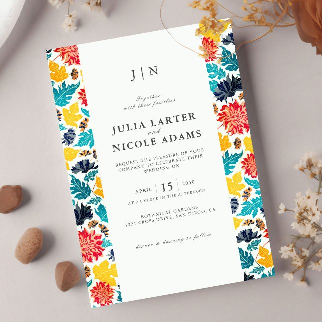 Invitation Aquarelle bleu naturel Jaune Mariage de tournesols (Créateur téléchargé)