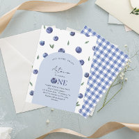 Aquarelle Blueberry 1ère fête d'anniversaire