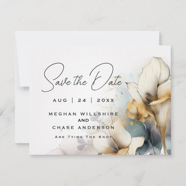Invitation Aquarelle Boho Calla Lily Floral (Devant)