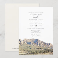Aquarelle Boulder Colorado Flatirons Mariage