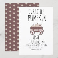 Aquarelle Citrouille Patch Automne Wagon Brown Ann