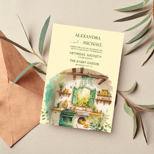Invitation Aquarelle Citrus Citron Destination Mariage