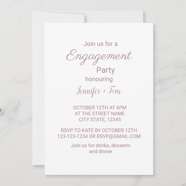 Invitation Aquarelle colorée ajouter votre nom texte modifiab (Devant)