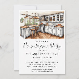 Invitation Aquarelle Country Kitchen