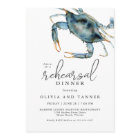 Aquarelle Crabe Bleu Dîner de répétition de fruits