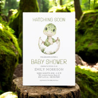 Aquarelle Cute Dinosaur Hatching Bientôt Baby show