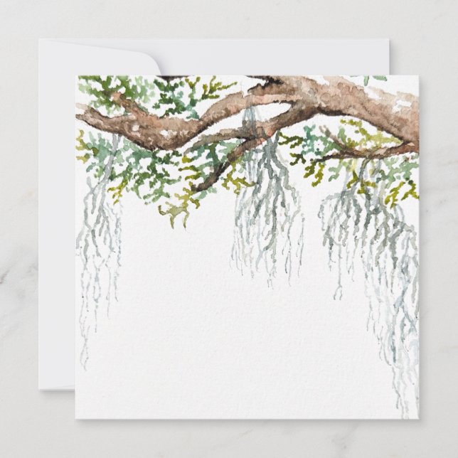 Invitation aquarelle de basse country (Devant)